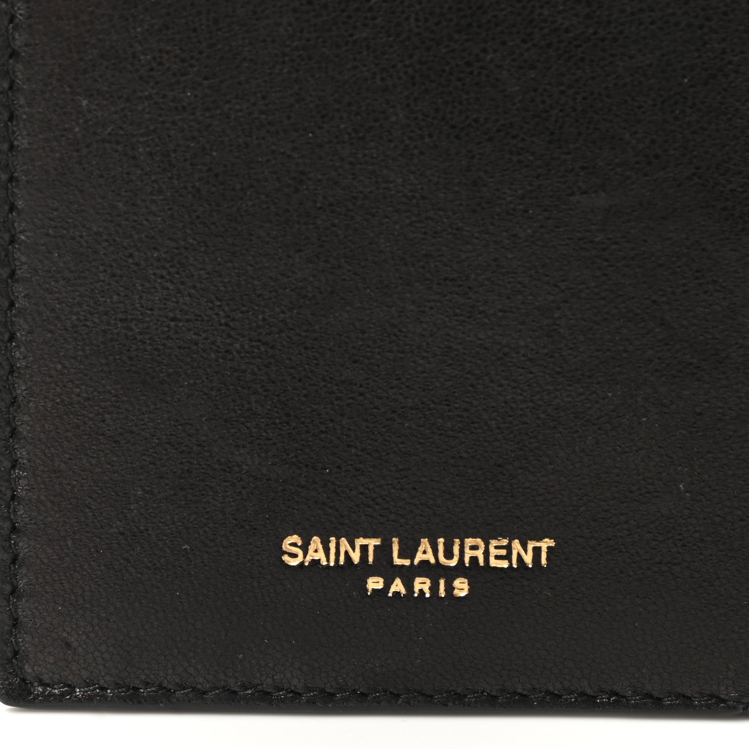 Saint Laurent Calfskin 5 Fragments Zip Pouch Card Holder Black 7 of 7