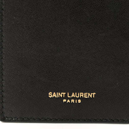 Saint Laurent Calfskin 5 Fragments Zip Pouch Card Holder Black 7 of 7