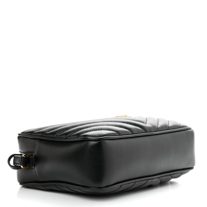 Saint Laurent Calfskin Matelasse Monogram Lou Camera Bag Black 4 of 11