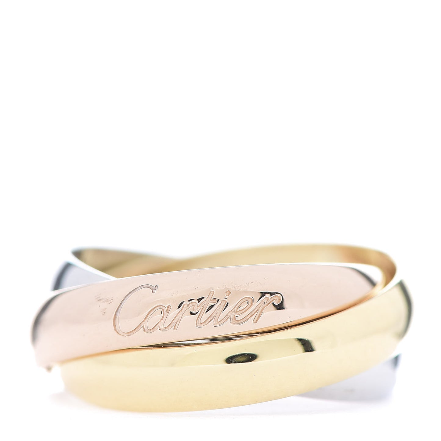 18K Pink Yellow White Gold Classic Trinity Ring 47 4