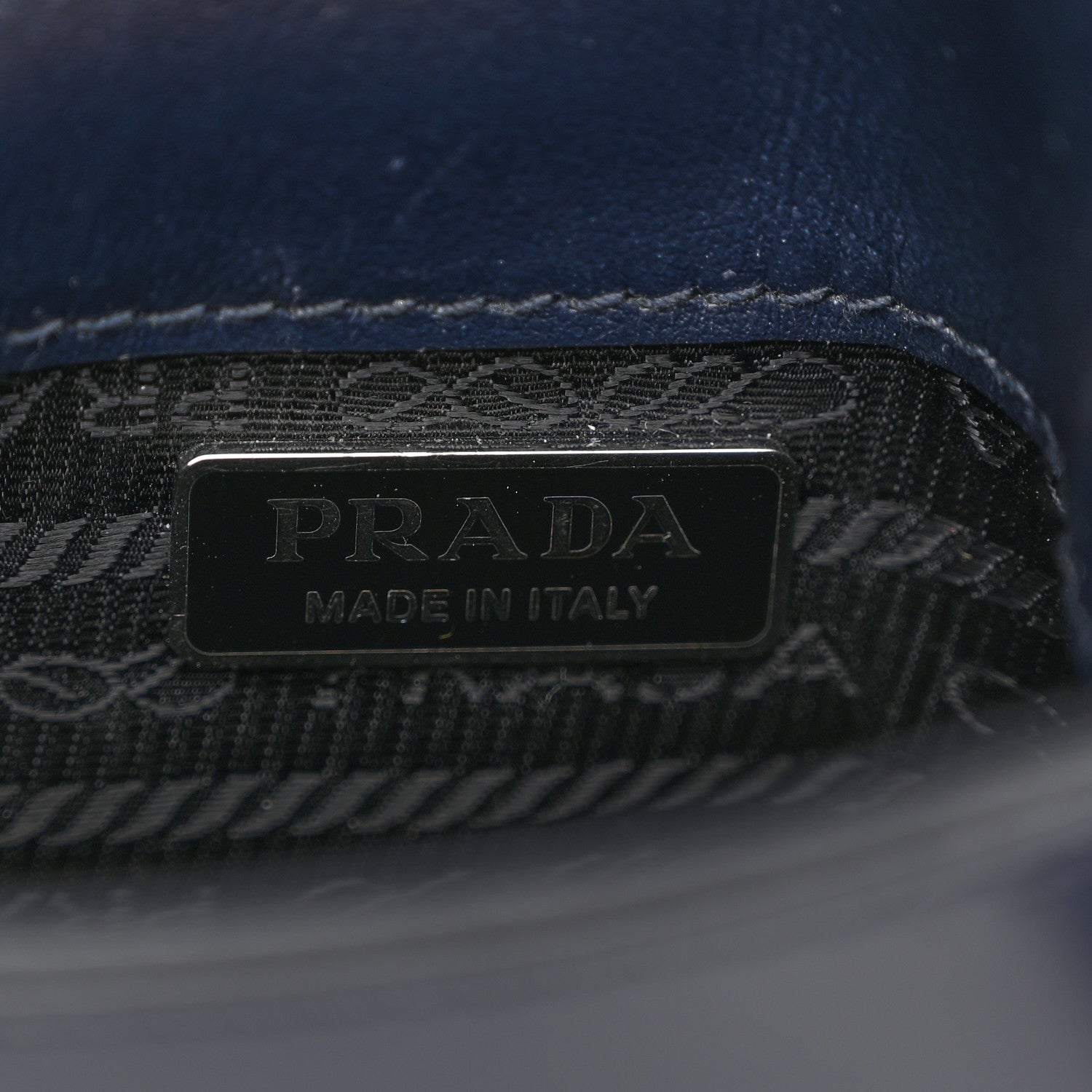 Prada Spazzolato Mini Cleo Flap Adjustable Strap Shoulder Bag Navy 6 of 11