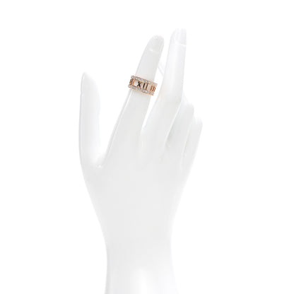 Tiffany 18K Rose Gold Diamond Wide Atlas Open Ring 49 5 2 of 6