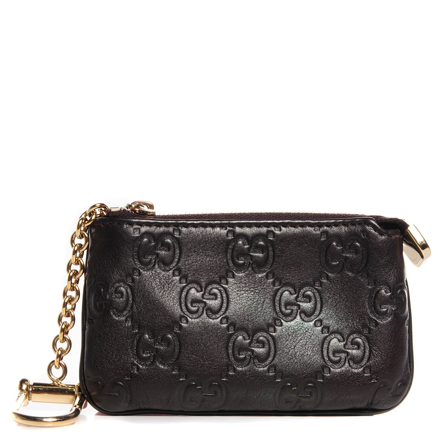 Gucci Guccissima Key Case Chocolate 1 of 7