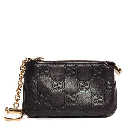Gucci Guccissima Key Case Chocolate 1 of 7