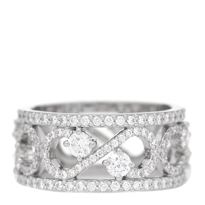 Tiffany Platinum Diamond Enchant Scroll Ring 52 6 1 of 5