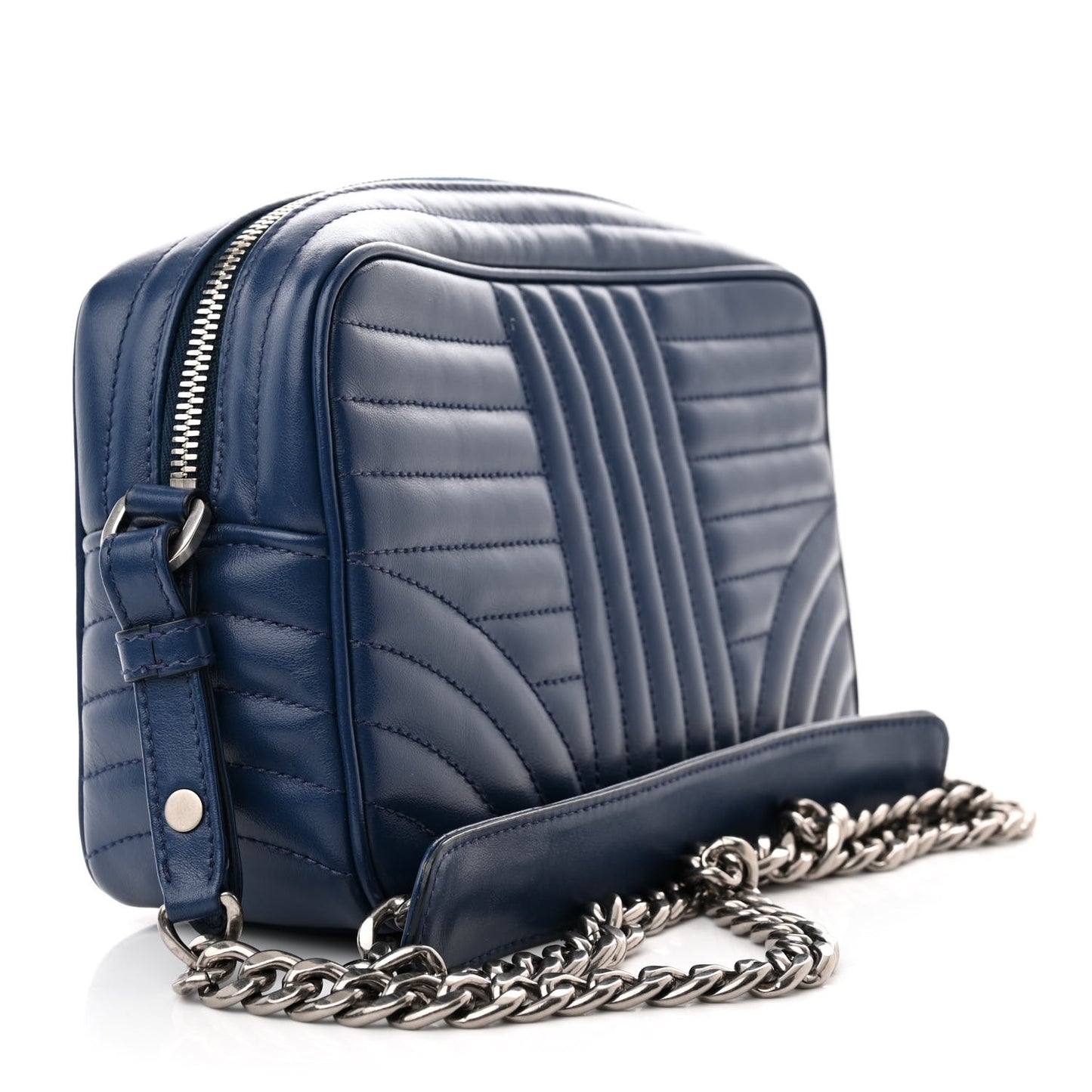 Soft Calfskin Diagramme Crossbody Bag Bleuette