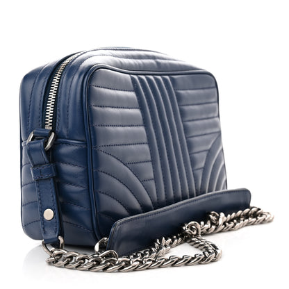 Prada Soft Calfskin Diagramme Crossbody Bag Bleuette 3 of 14