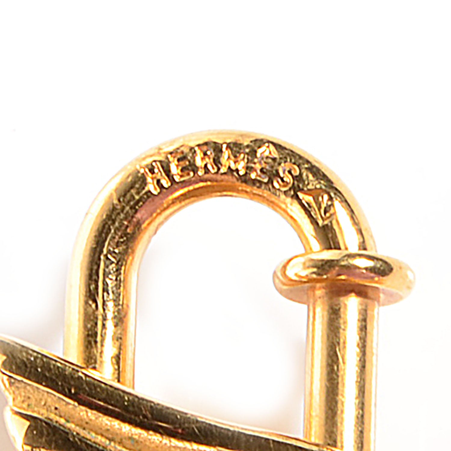 Hermes Pegasus Cadena Lock Gold Plated 3 of 3
