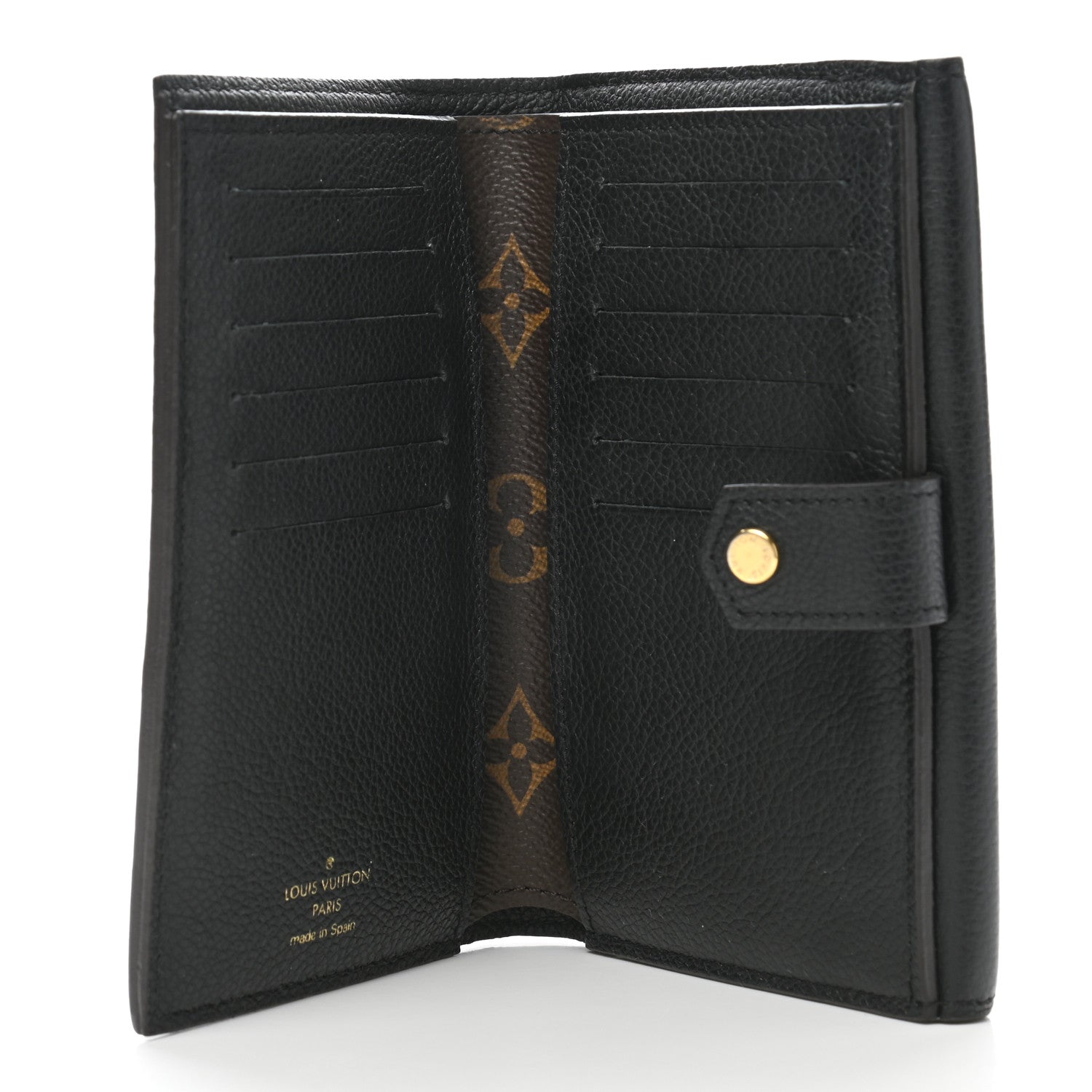 Louis Vuitton Monogram Pallas Compact Wallet Black 5 of 7