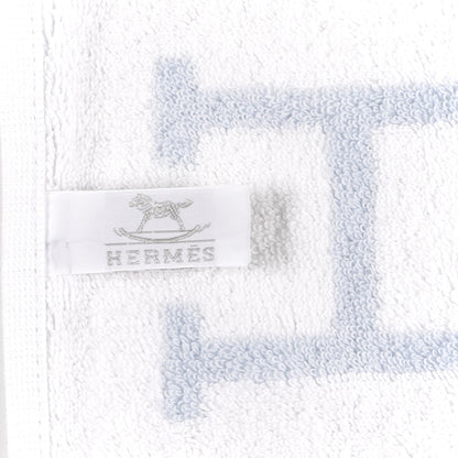 Hermes Cotton Avalon Bath Towel Bleu Glacier 4 of 4