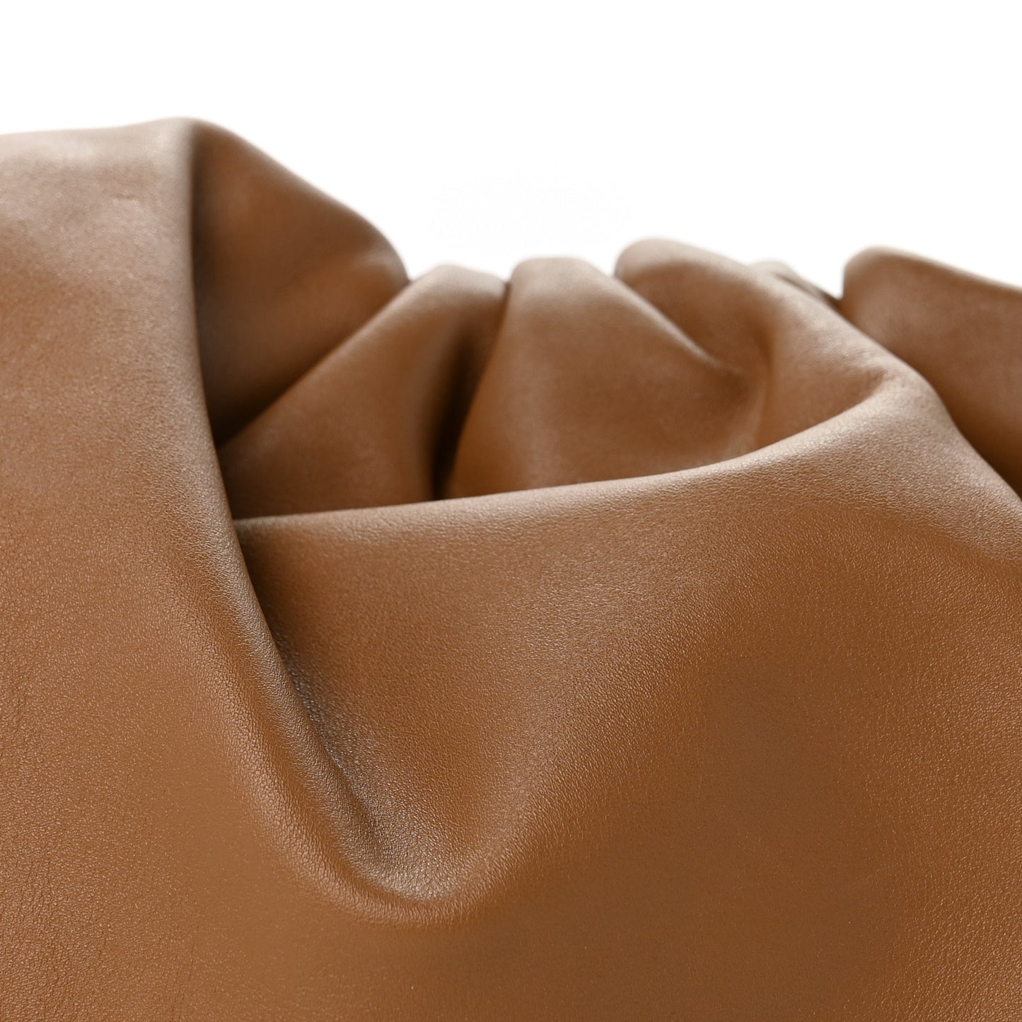 Smooth Butter Calf The Pouch Oversized Clutch Cammello