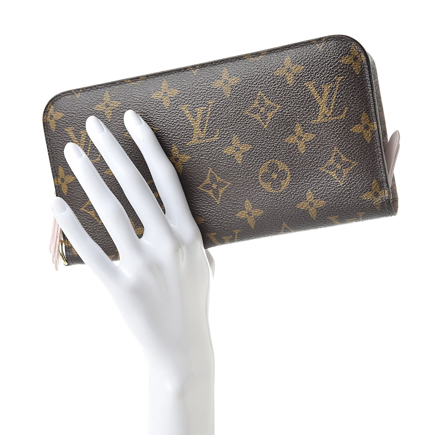 Louis Vuitton Monogram Fleuri Insolite Wallet Rose 2 of 13