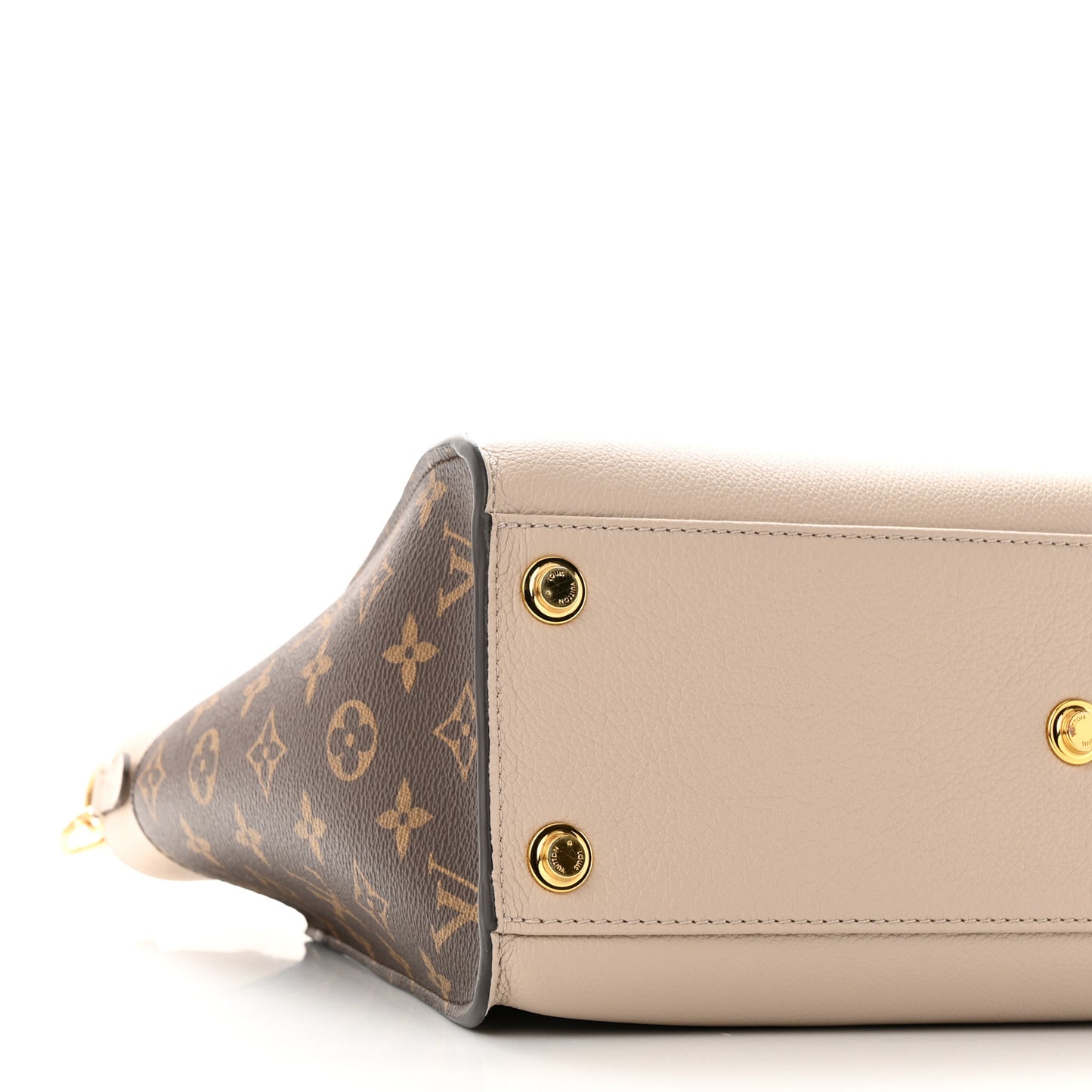 Calfskin Monogram On My Side MM Greige