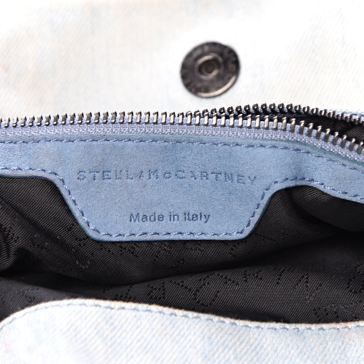 Denim Poppy Small Falabella Tote Blue
