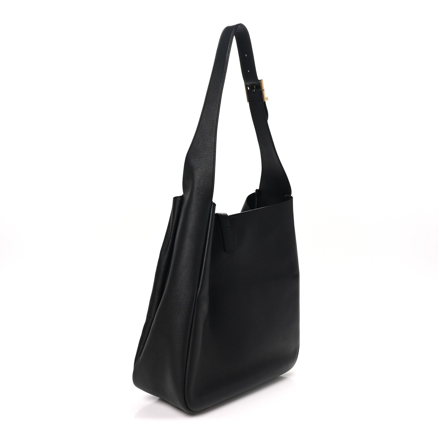 Saint Laurent Smooth Calfskin Large Le 5 A 7 Soft Hobo Black 3 of 10