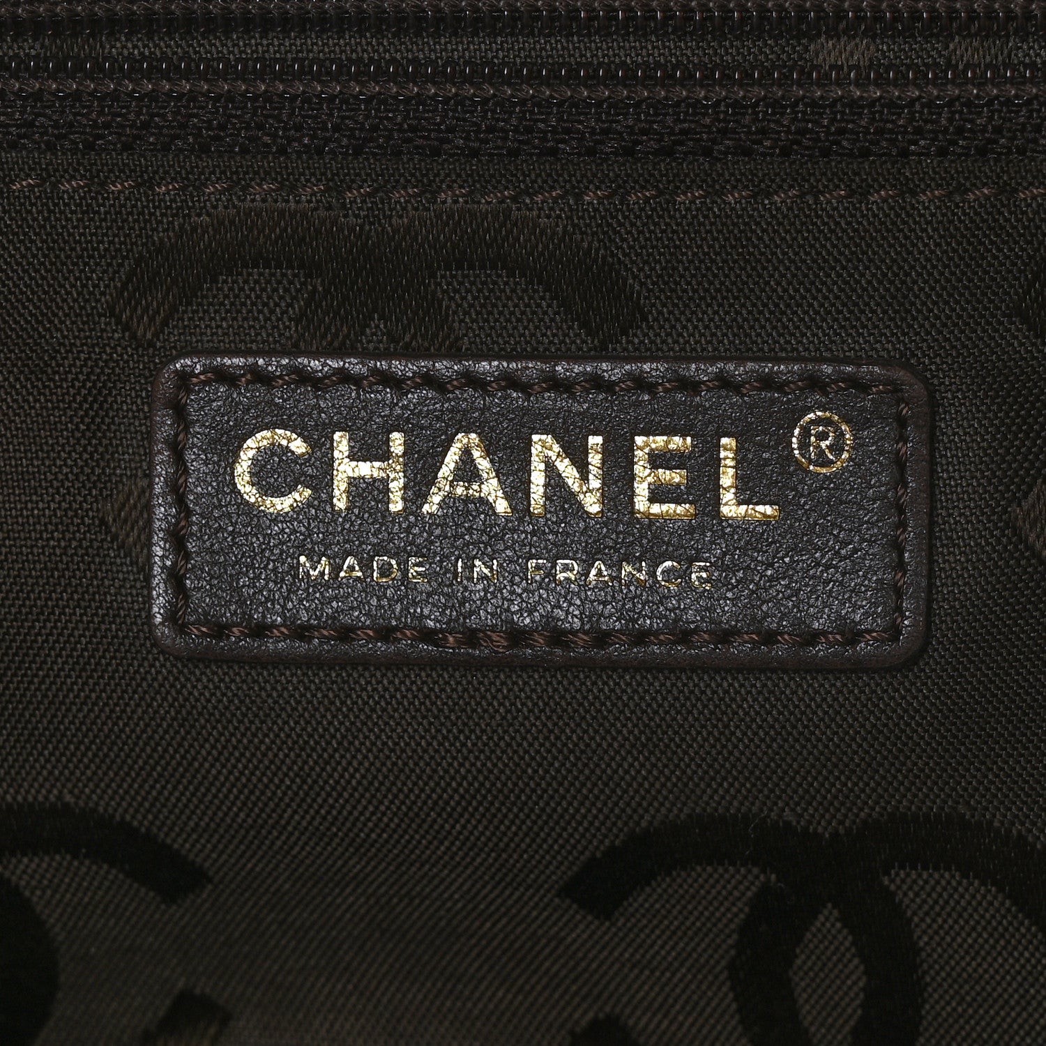 Chanel Woven Straw Quilted Shopping Tote Brown 6 of 10