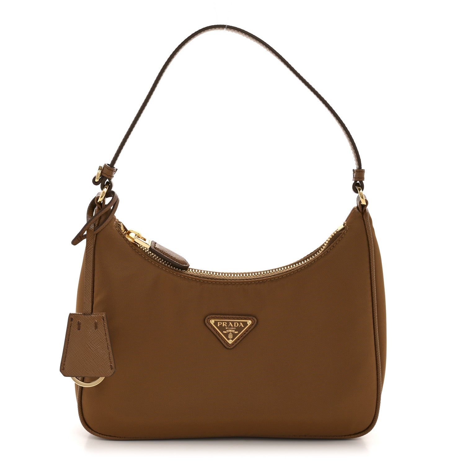 Prada Re-Nylon Saffiano Mini Re-Edition 2005 Bag Brandy 1 of 10