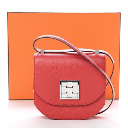 Hermes Epsom Mosaique Au 24-17 Rouge De Coeur 11 of 11
