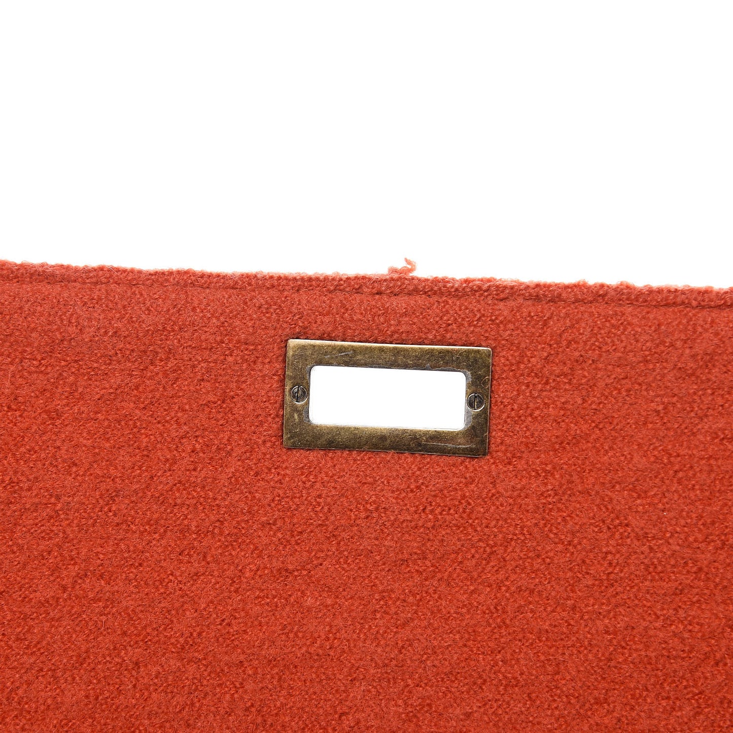 Wool Patchwork Mademoiselle Jumbo Flap Orange