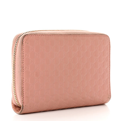 Gucci Soft Microguccissima Zip Around Organizer Wallet Soft Pink 3 of 15