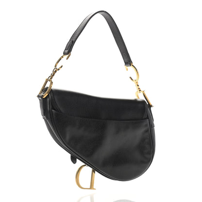 Christian Dior Calfskin Saddle Bag Black 3 of 9