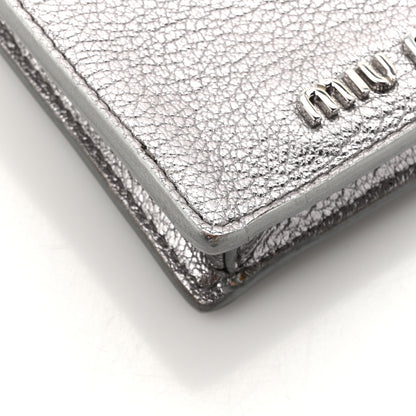 Miu Miu Calfskin Crystal Crossbody Silver 11 of 14