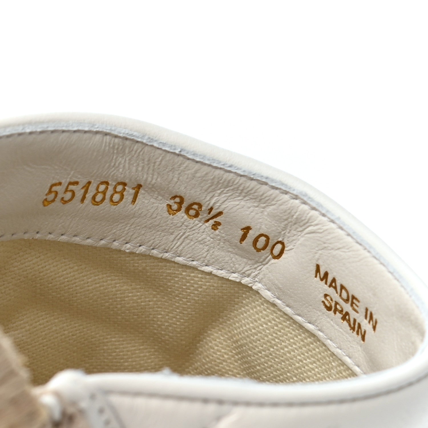 Gucci Nappa Matelasse GG Marmont Espadrille Slippers 36.5 Great White 8 of 9