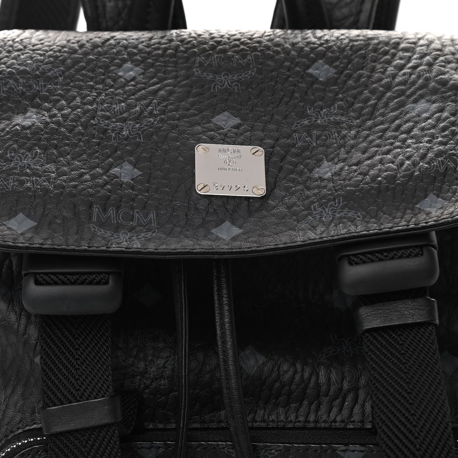 MCM Visetos Brandenburg Backpack Black 7 of 11