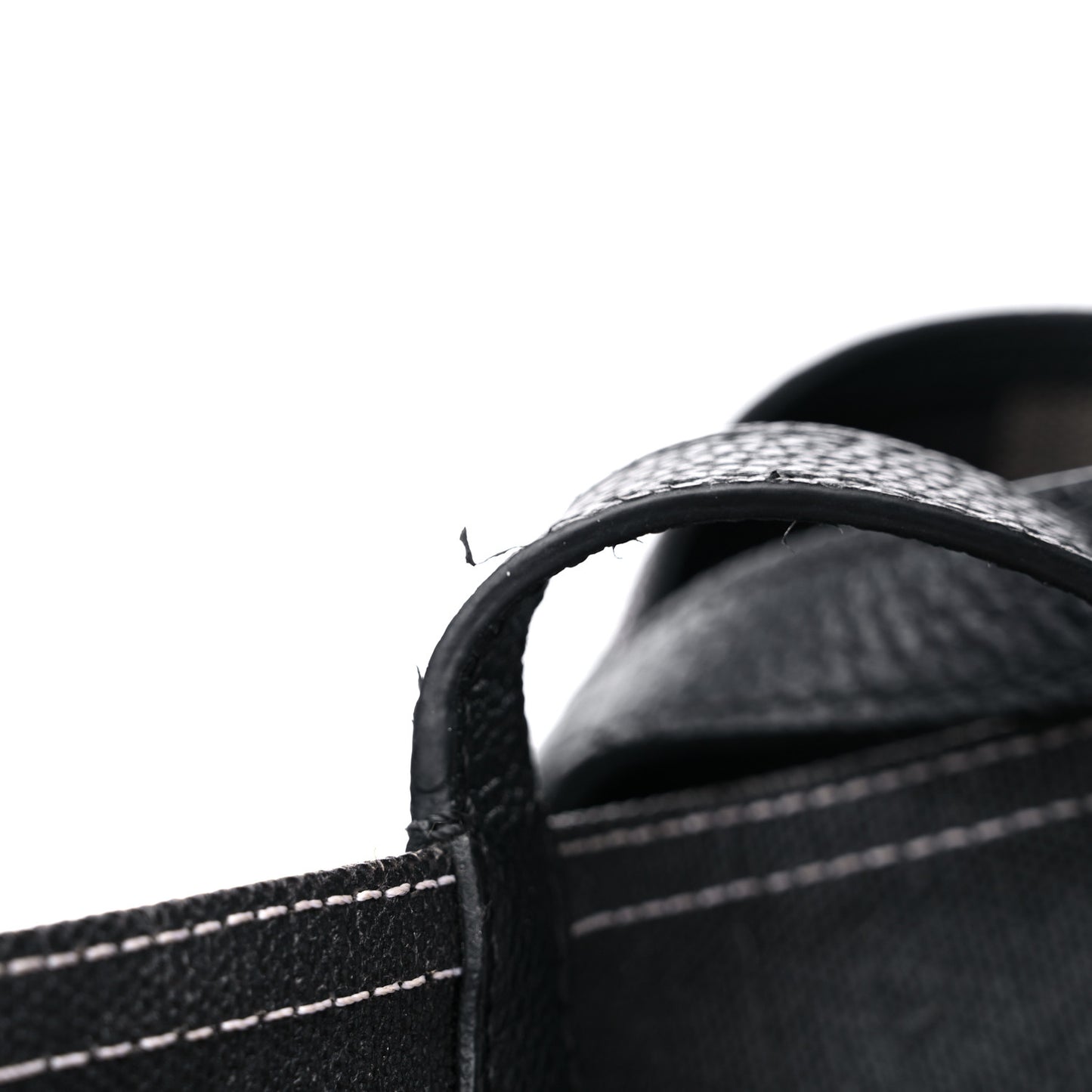 Coated Canvas Mega Check Medium Doodle Tote Black White