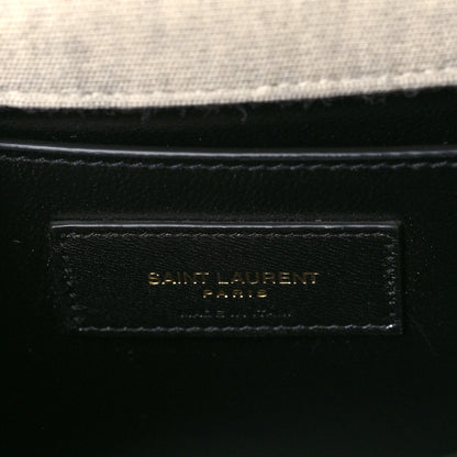 Saint Laurent Jersey Wool Patchwork Monogram Medium Jamie Off White 5 of 7