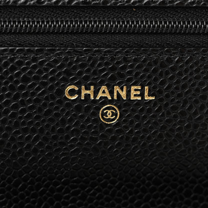 Chanel Caviar Quilted Wallet on Chain WOC Black 6 of 12