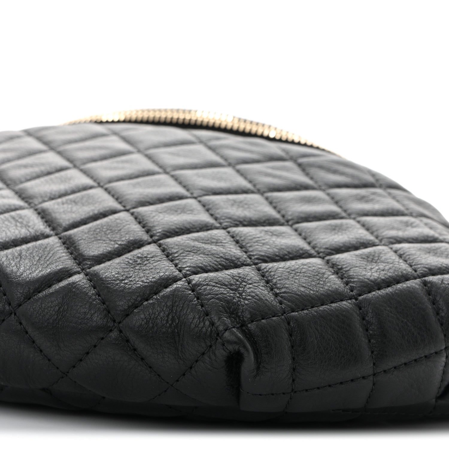Chanel Calfskin Quilted Banane Waist Bag Fanny Pack Black 10 of 10