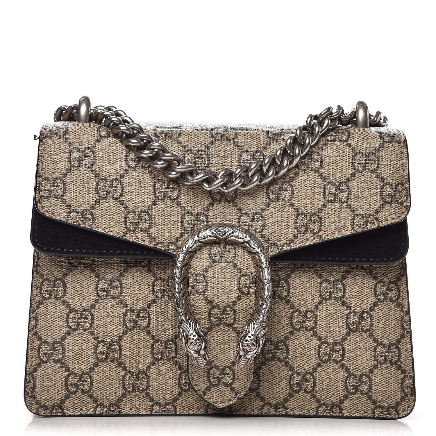 Gucci GG Supreme Monogram Mini Dionysus Shoulder Bag Black 1 of 11