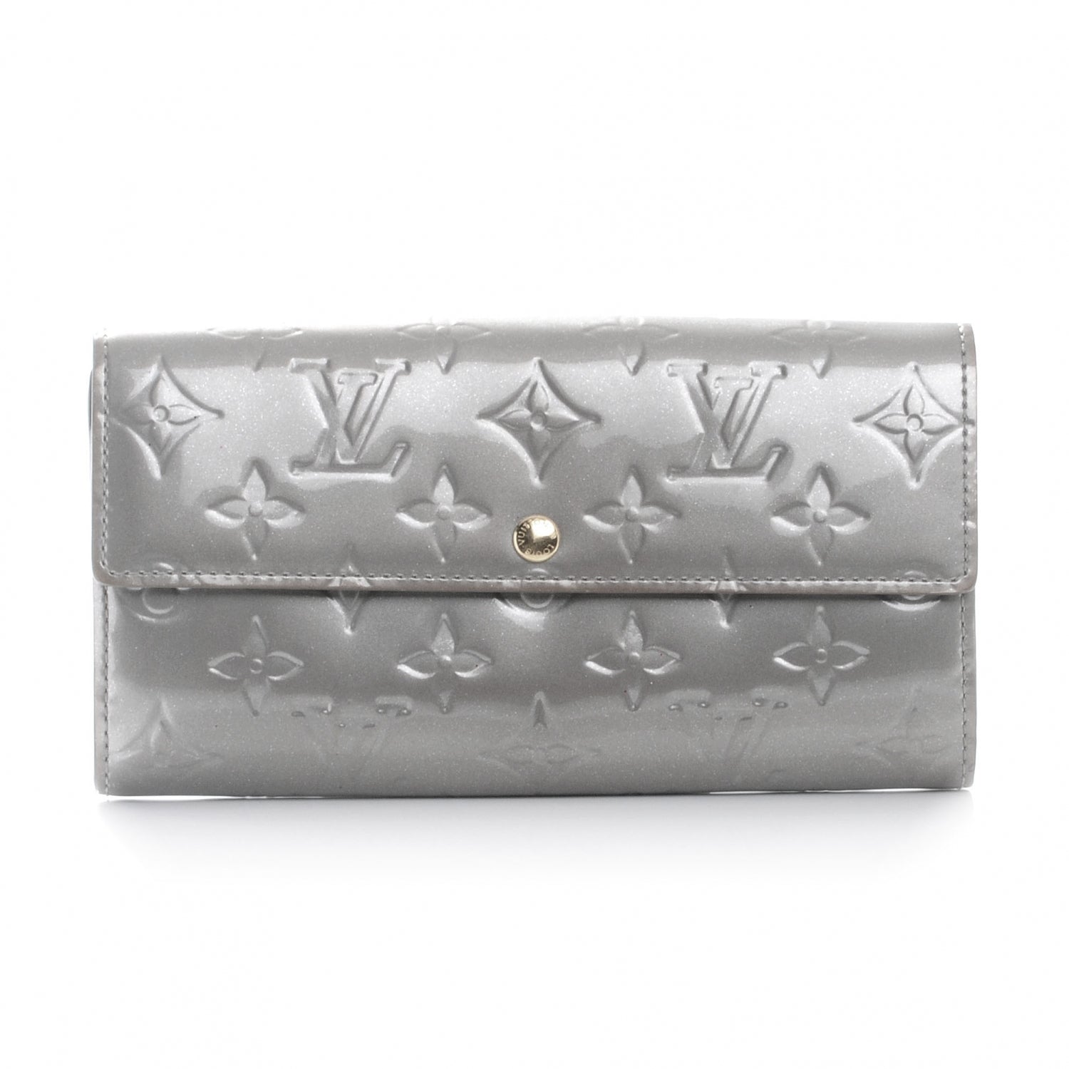 Louis Vuitton Vernis Sarah Wallet Gris Art Deco 1 of 9