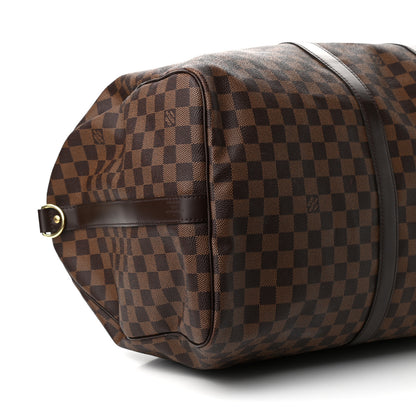 Louis Vuitton Damier Ebene Keepall Bandouliere 55 8 of 10