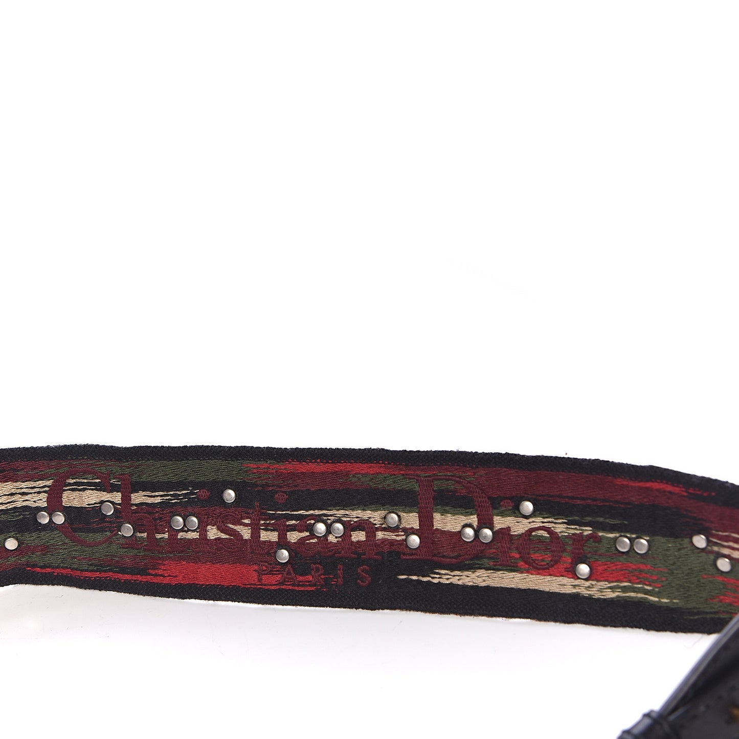 Canvas Embroidered Studded Bohemian Shoulder Strap Red