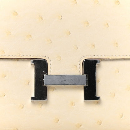 Hermes Ostrich Constance Long Wallet To Go Nata 6 of 6