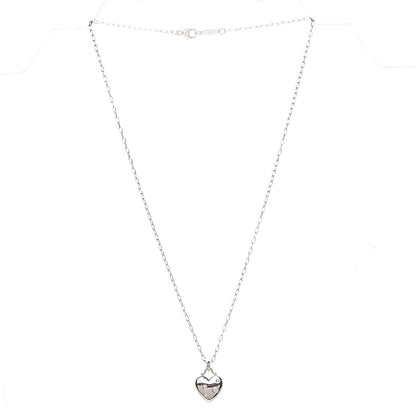 Tiffany 18K White Gold Diamond Etoile Small Heart Pendant Necklace 3 of 7