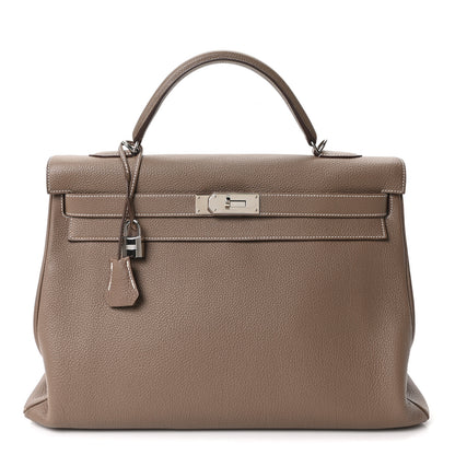 Hermes Togo Kelly Retourne 40 Etoupe 1 of 10
