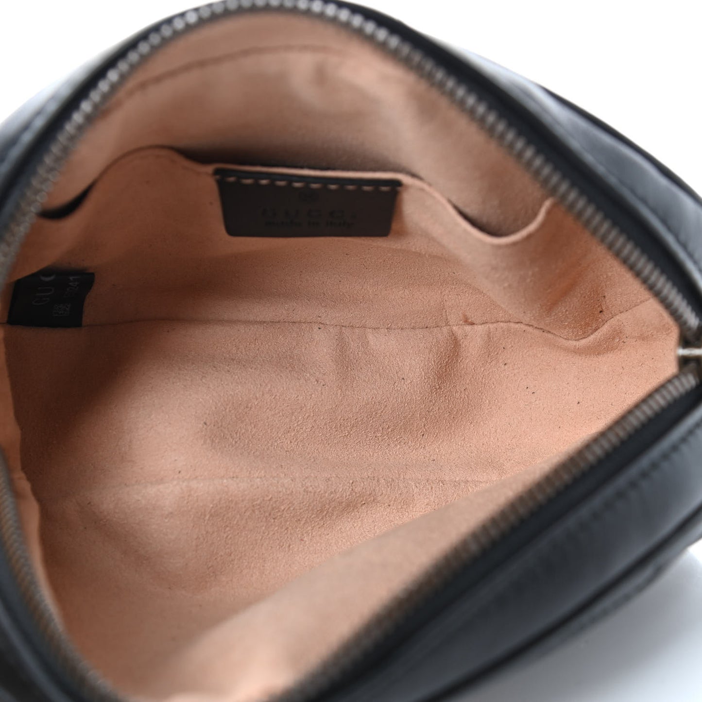 Calfskin Matelasse GG Marmont Belt Bag 85 34 Black