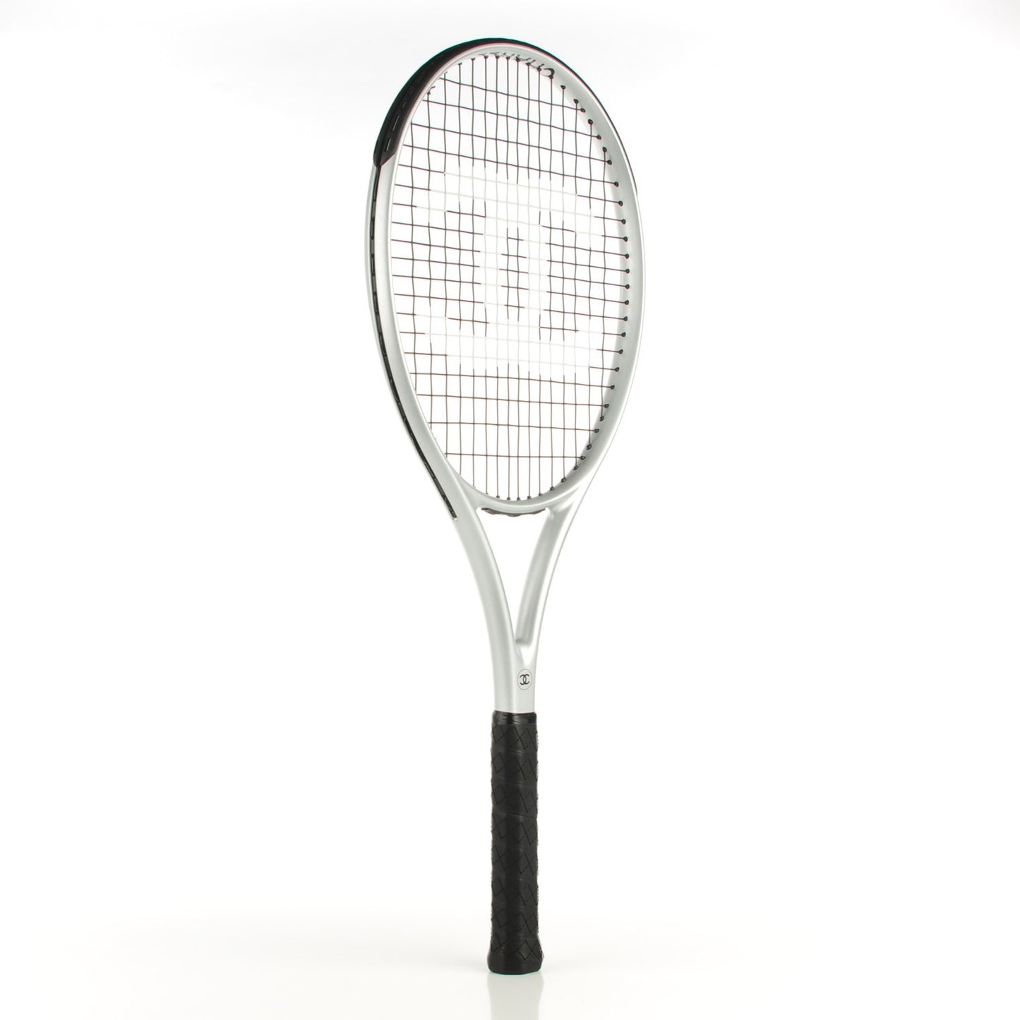 Tennis Racquet and Nylon Quilted Cover Silver