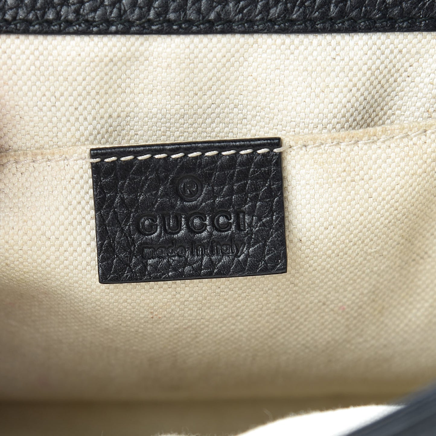Calfskin Mini GG Marmont Top Handle Bag Black