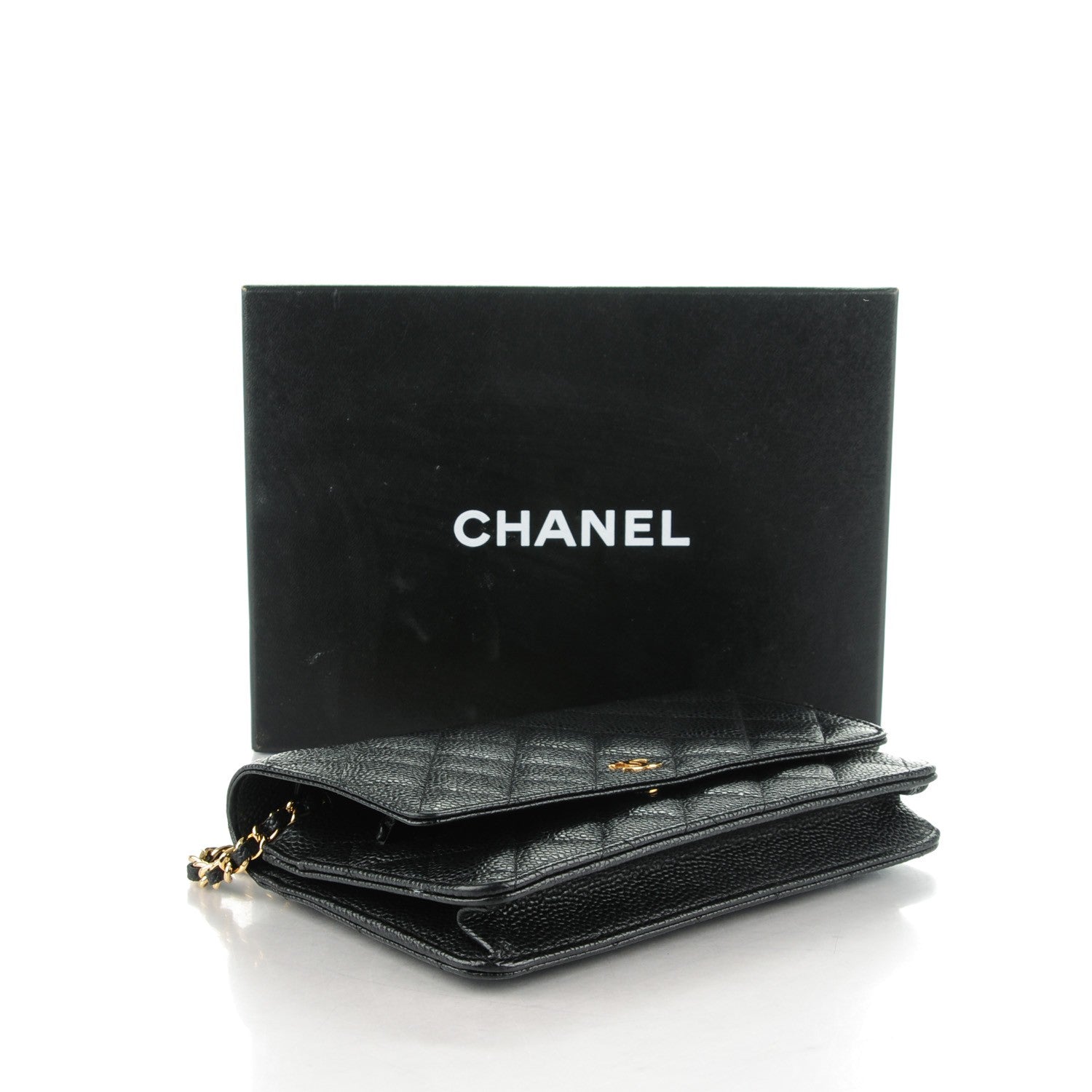 Chanel Caviar Quilted Wallet On Chain WOC Black 4 of 8