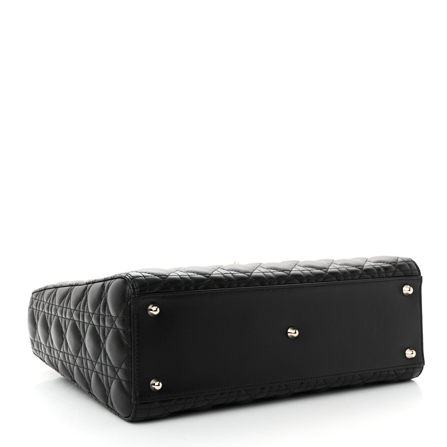 Christian Dior Lambskin Cannage Large Lady Dior Black 4 of 10