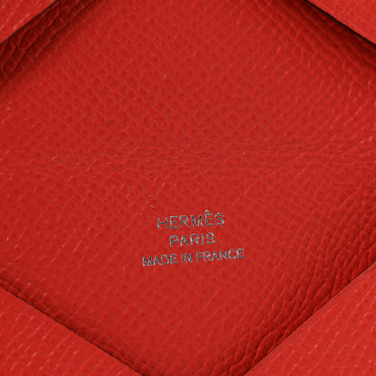 Hermes Epsom Calvi Card Case Rose Jaipur 6 of 7