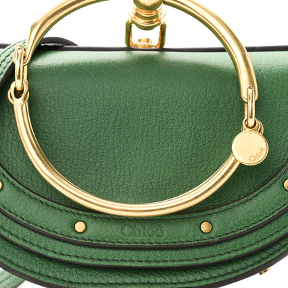 Chloe Calfskin Small Nile Bracelet Minaudiere Bag Deep Pine 7 of 9
