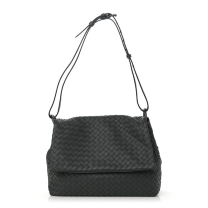 Bottega Veneta Nappa Intrecciato Flap Shoulder Bag Ardoise 1 of 10
