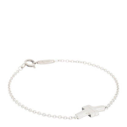 Tiffany Sterling Silver T Two Single Chain Bracelet 1 of 3