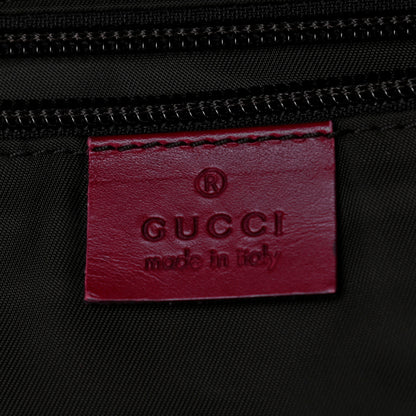 Gucci GG Monogram Web Medium Collapsable Carry On Duffle Beige Red 6 of 13