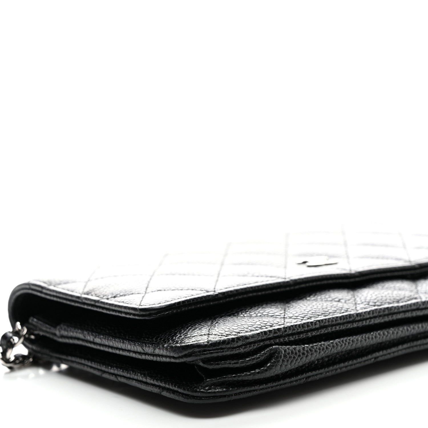 Chanel Caviar Quilted Wallet On Chain WOC Black 9 of 10